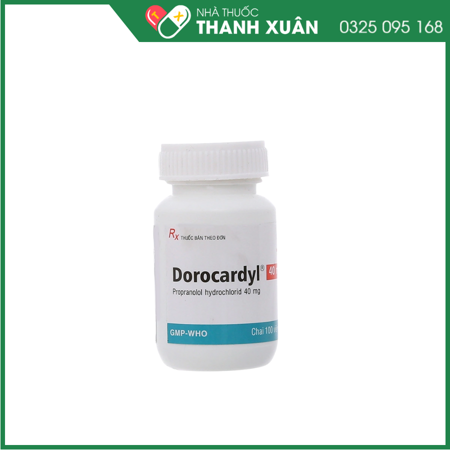 Dorocardyl 40mg điều trị tăng huyết áp, đau thắt ngực